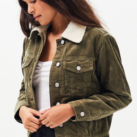 PacSun Jackets & Blazers - PacSun Sherpa Corduroy Trucker Jacket l Size Small / S